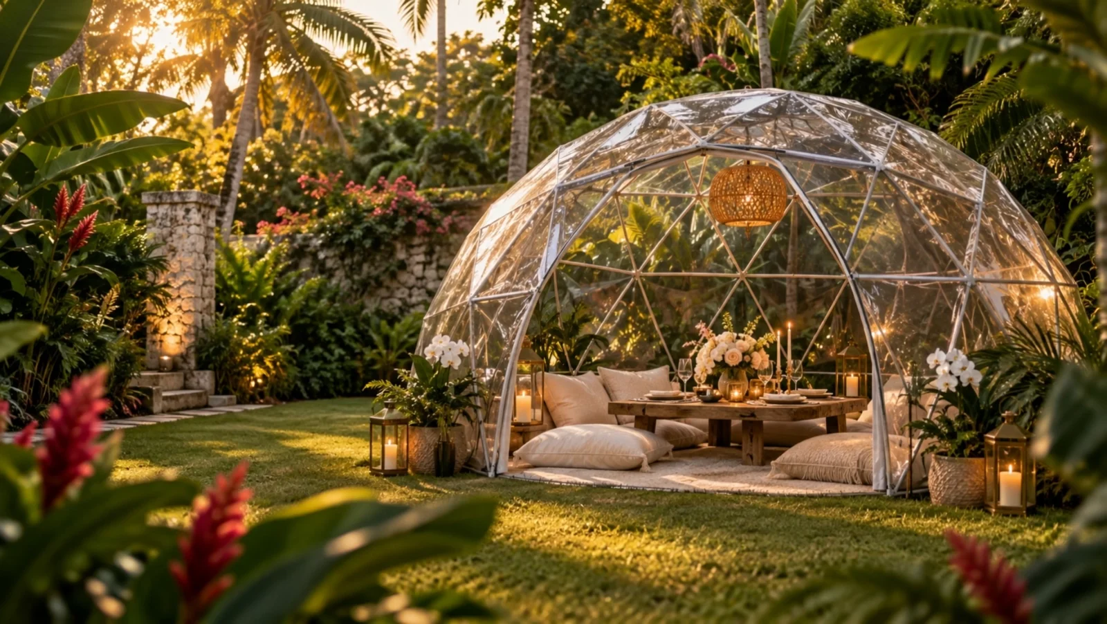 Garden dome experience visual from the approved production website